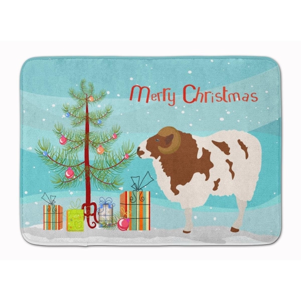 Carolines Treasures Jacob Sheep Christmas Machine Washable Memory Foam Mat BB9342RUG - main